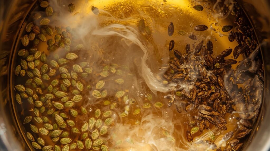 प्रसूतीनंतर पोट शांत करणारा हळद-अजवाइन काढा.